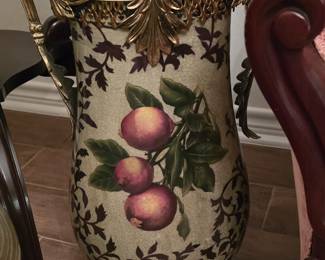 Gold Gilded Fruit Vase