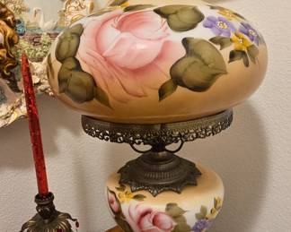 Vintage Hand Painted Lamp