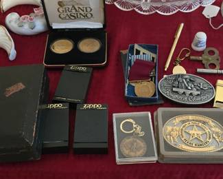 Belt Buckles - Coins - Zippo Lighters