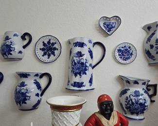 Blue and White Wall Decor