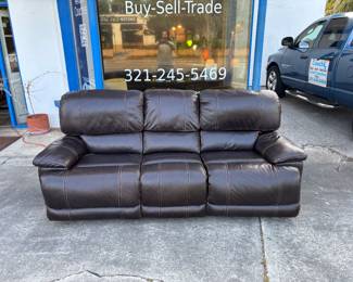 Leather recliner 
