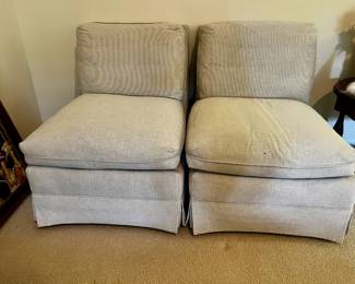 Slipper chairs by Baker Furniture