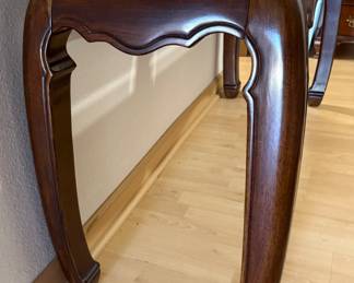 Solid wood console table - available for pre-sale, call 949-280-0221 for pricing.