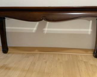 Solid wood console table - available for pre-sale, call 949-280-0221 for pricing.