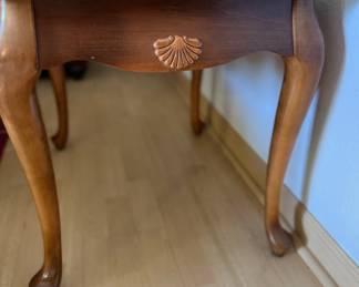 Solid wood side table - available for pre-sale, call 949-280-0221 for pricing.