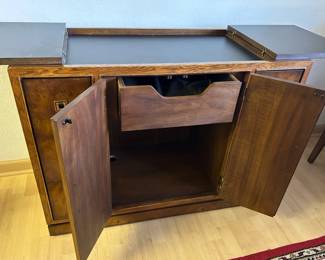Drexel Heritage Burl Wood Campaign Server Buffet - Available for pre-sale, call 949-280-0221 for pricing 