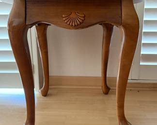 Solid wood side table - available for pre-sale, call 949-280-0221 for pricing.