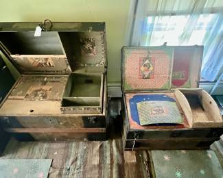 Vintage trunks with inserts