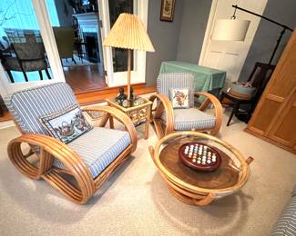 Rattan Chairs - Rattan Table Lamp 