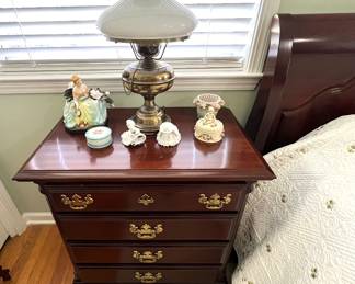Mahogany Nightstand- Porcelain…