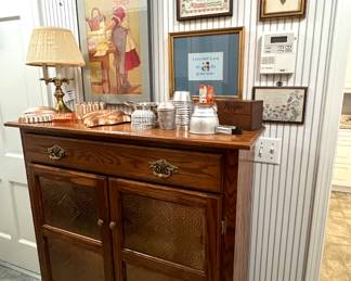 Cabinet with Tin Inserts 