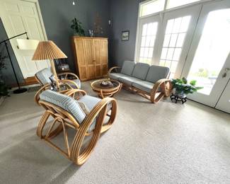 View of Sunroom - Rattan Furniture 
