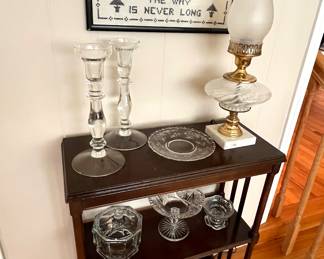 Small Bookcase- Elegant Crystal & Clear Glass