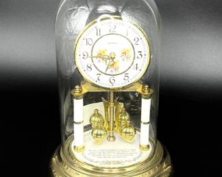 Angelus Brass Quartz Wedding Vows Clock from W. Germany