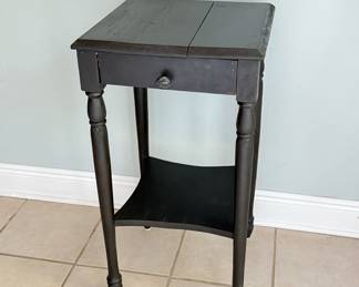 Antique Handmade Side Table with Drawer