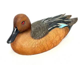Hand Carved Duck Decoy by Jules A. Bouillet 1574/2500