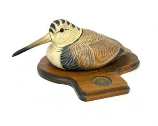 Hand Carved Woodcock Ducks Unlimited Special Edition by Chris Olson - 1392