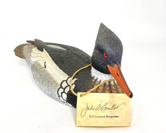 Hand Carved Red Breasted Merganser Duck Decoy Jules A. Bouillet 2000 - 846/5000