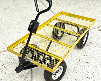 Yellow Academy Flatbed Cart Wagon