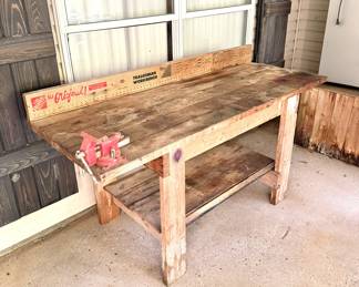 Home Depot Work Bench Table with Vise