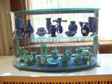 Collection of miniture pottery vases...Shawnee, Red Wing, etc.