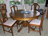 Only the chairs are for sale in this picture. They are keeping the table.