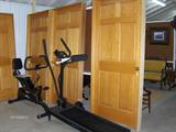 There are 5 - 6 panel oak doors w/hardware - new