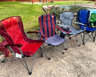 NUMEROUS LAWN CHAIRS
