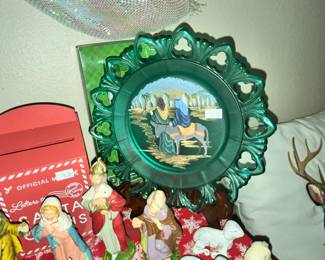 GLASS JOSEPH & MARY GLASS PLATE