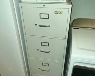 ONE OF 3 VERY NICE METAL FILE CABINETS!