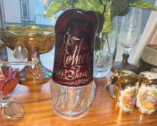 1893 WORLD'S FAIR GLASS PITCHER