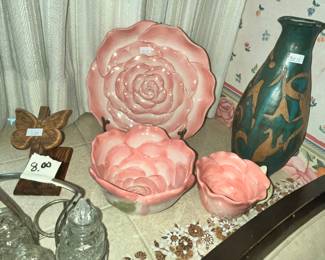 BEAUTIFUL CERAMIC ROSE BOWLS