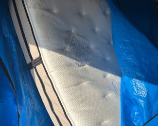 Standard king bed set, $500. 