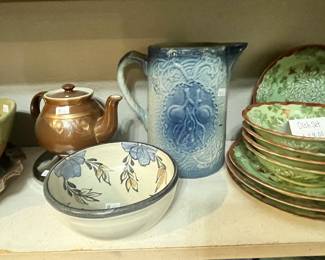 SALT GLAZE PITCHER
