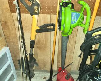 FISHING RODS, YARD EQUIPMENT