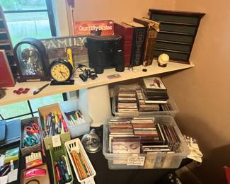 BINOCULARS, CD'S & DVD'S