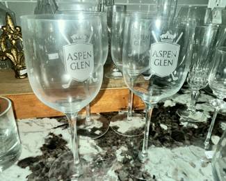 "ASPEN GLEN" GOLF CLUB GLASSES