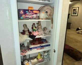 CLOSET FULL OF TOYS AND GAMES
