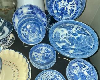 VINTAGE JAPAN BLUE WILLOW