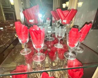 FOSTORIA BRIDAL GOBLET SET