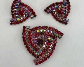 Vintage Pin & Earrings