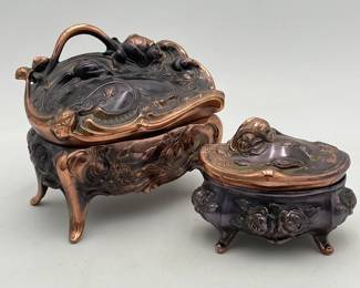 Copper Tone Jewelry Boxes