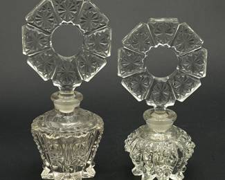 Fancy Pattern Glass Perfumes