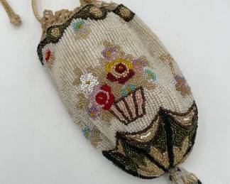 Beaded Draw String Bags