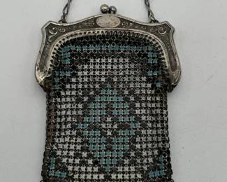Collection of Whiting & Davis & Mandalian Enameled Mesh Bags