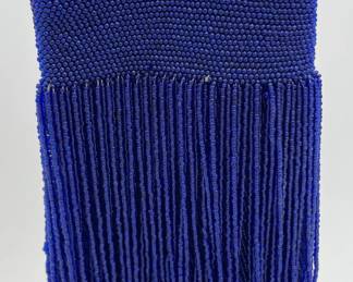 Cobalt Blue Beaded Bag