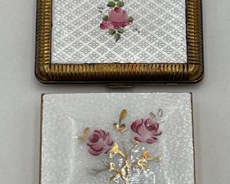 Guilloche' Decorated Compacts