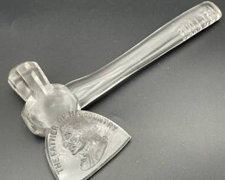 1904 St. Louis World's Fair Glass Hatchet