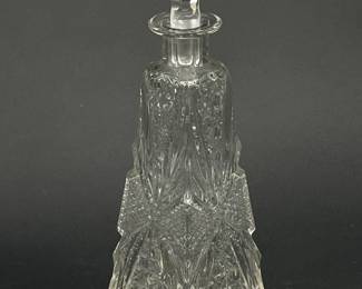 Tall Early American Pattern Glass Perfume