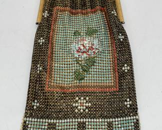 Collection of Whiting & Davis & Mandalian Enameled Mesh Bags